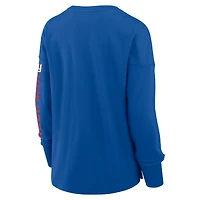 T-shirt à manches longues Fanatics Royal New York Giants Hometown Legacy pour femme