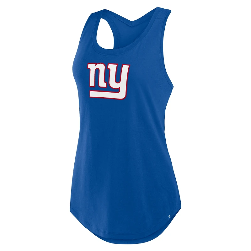 Débardeur Fanatics Royal New York Giants Iron Fan pour femme