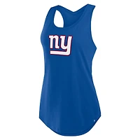 Débardeur Fanatics Royal New York Giants Iron Fan pour femme