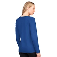 T-shirt à manches longues G-III 4Her pour femme par Carl Banks Royal New York Giants, meilleur jeu