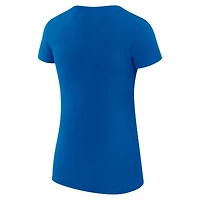 T-shirt léger et ultra-ajusté G-III 4Her par Carl Banks Royal New York Giants pour femme avec logo de l'équipe