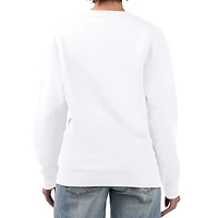 Sweat-shirt en polaire blanc à imprimé graphique G-III 4Her par Carl Banks pour femme, grand format, des New York Giants