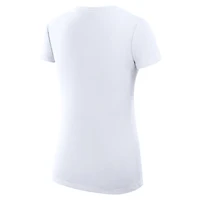 T-shirt ajusté à col en V G-III 4Her par Carl Banks pour femme, blanc, des New York Giants