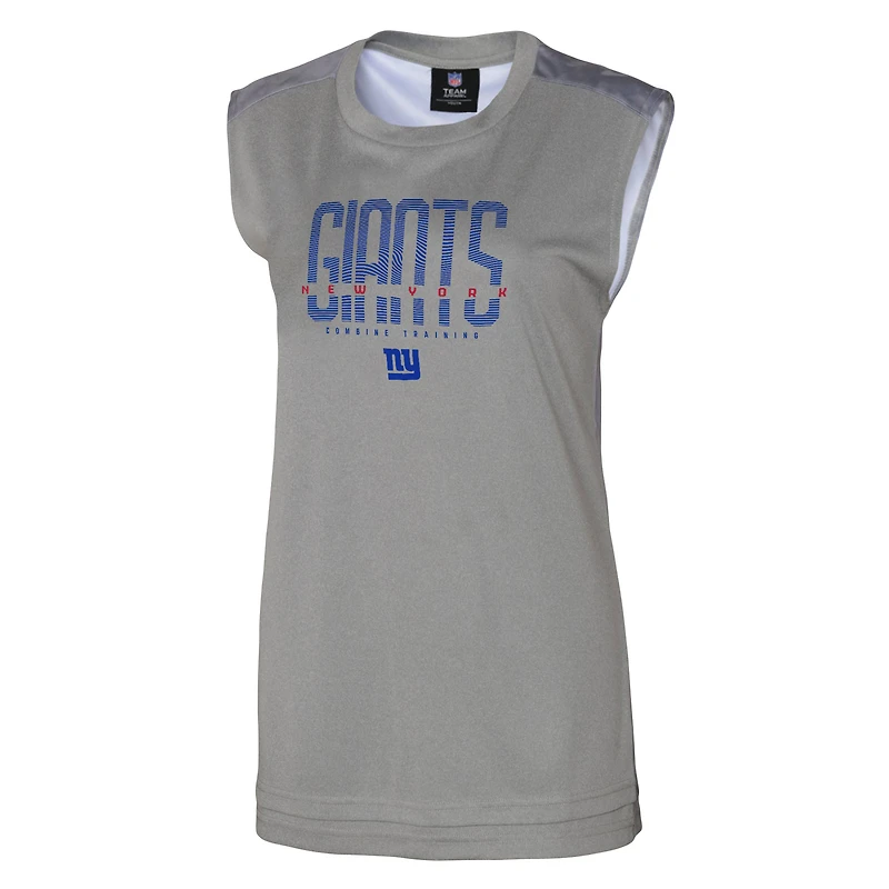 Débardeur femme gris New York Giants No Sweat
