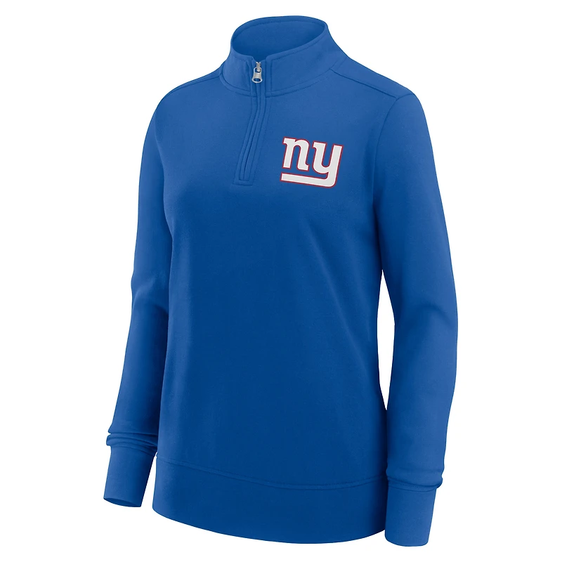 Veste zippée quart de tour Velocity Athletic Royal New York Giants pour femme