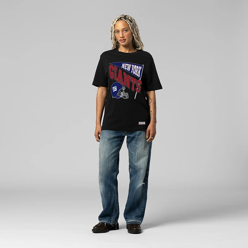 Women's Mitchell & Ness Black New York Giants Team Dynamic Boyfriend T-Shirt