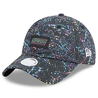 Women's New Era  Black New York Giants 2025 NFL Crucial Catch Pony Tail Adjustable Hat