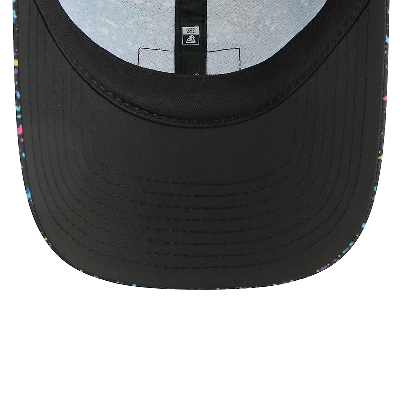 Women's New Era  Black New York Giants 2025 NFL Crucial Catch Pony Tail Adjustable Hat