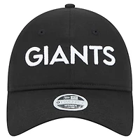 Casquette ajustable New Era noire New York Giants Cece 9TWENTY pour femme