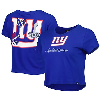 T-shirt New Era Royal York Giants Historic Champs pour femme