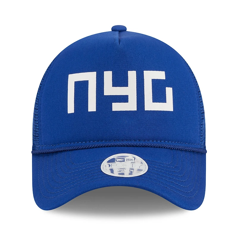 Casquette réglable New Era Royal New York Giants McGee Trucker 9FORTY pour femme