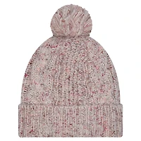 Bonnet en tricot à revers tendance avec pompon pour femme New Era Stone New York Giants