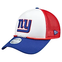 Bracelet d'amitié New Era blanc/bleu royal pour femme, casquette ajustable 9FORTY des New York Giants