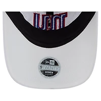 Casquette ajustable New Era blanche à imprimé floral New York Giants 9TWENTY pour femme