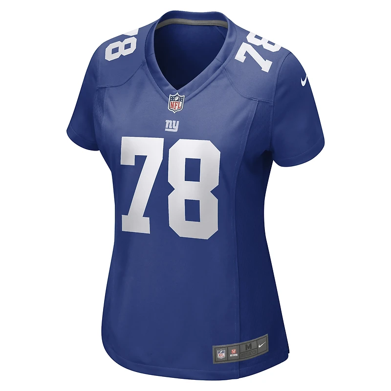 Maillot de match Nike Andrew Thomas Royal New York Giants pour femme
