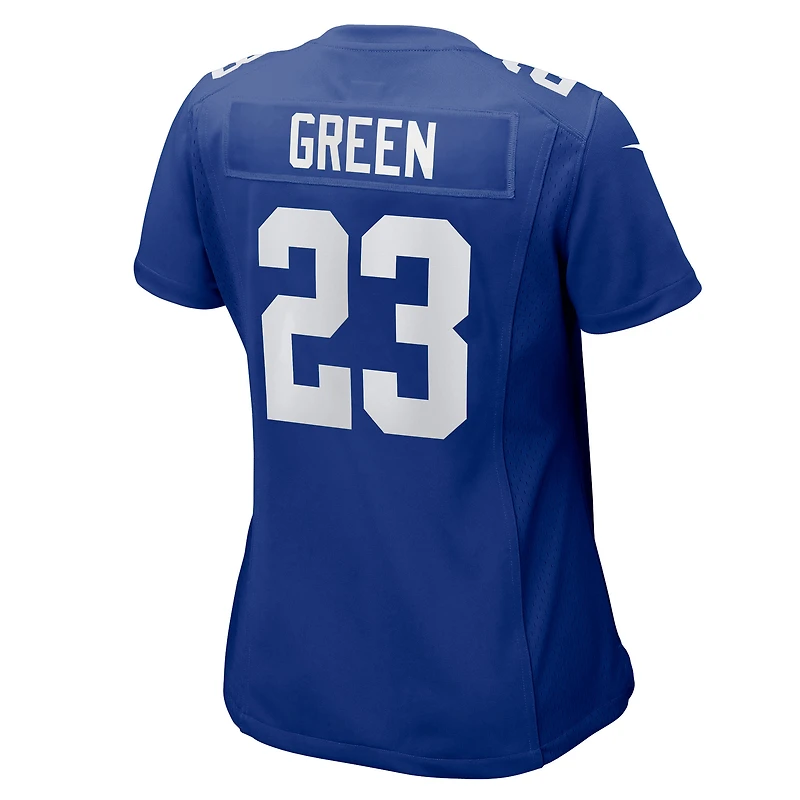 Maillot de match Nike Art Green Royal New York Giants pour femme