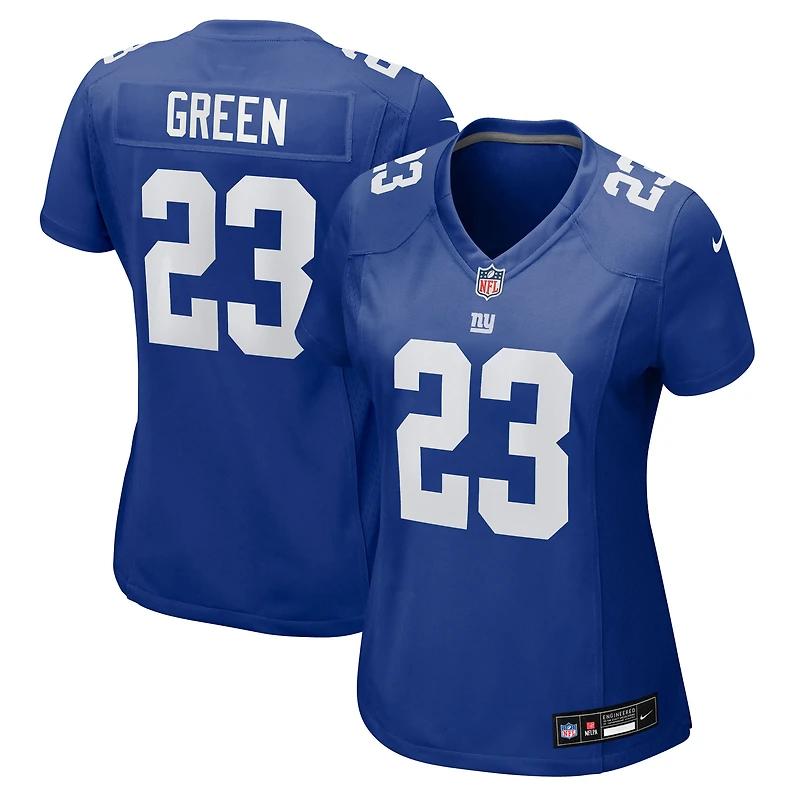 Maillot de match Nike Art Green Royal New York Giants pour femme
