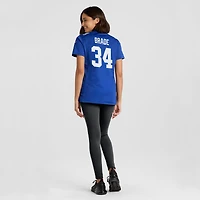 Women's Nike Beau Brade  Royal New York Giants Team Game Jersey