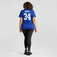 Maillot de match Nike Beau Brade Royal pour femme des New York Giants