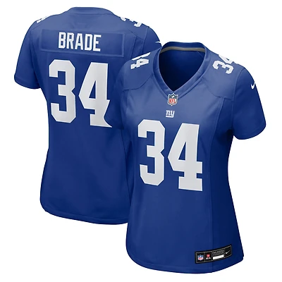 Maillot de match Nike Beau Brade Royal pour femme des New York Giants