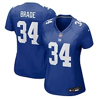 Maillot de match Nike Beau Brade Royal pour femme des New York Giants