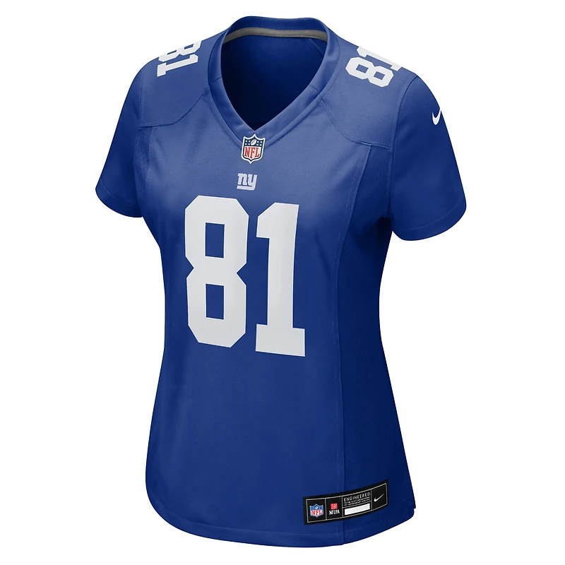Women's Nike Beaux Collins  Royal New York Giants Team Game Jersey