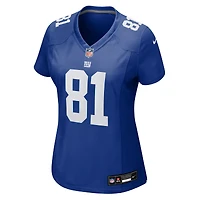 Women's Nike Beaux Collins  Royal New York Giants Team Game Jersey