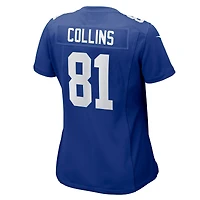 Women's Nike Beaux Collins  Royal New York Giants Team Game Jersey