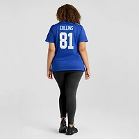 Women's Nike Beaux Collins  Royal New York Giants Team Game Jersey