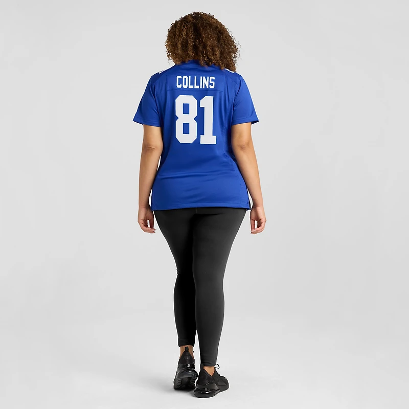 Women's Nike Beaux Collins Royal New York Giants Team Game Jersey