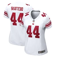 Maillot de match Nike Cam Skattebo blanc pour femme, New York Giants