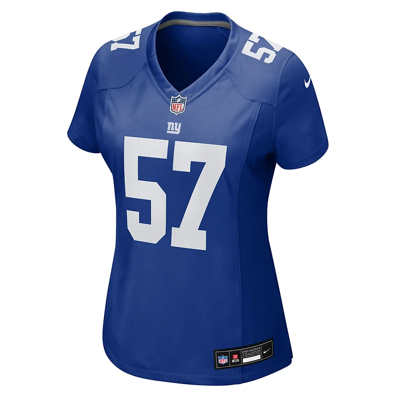 Maillot Nike Chauncey Golston Royal pour femme des New York Giants