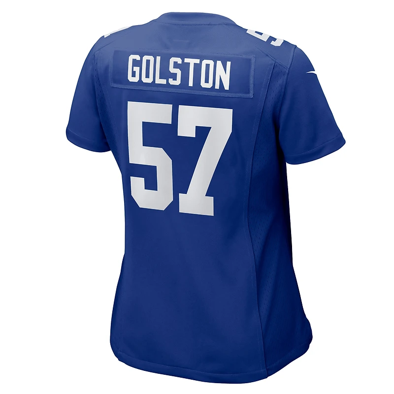Maillot Nike Chauncey Golston Royal pour femme des New York Giants