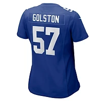 Maillot Nike Chauncey Golston Royal pour femme des New York Giants