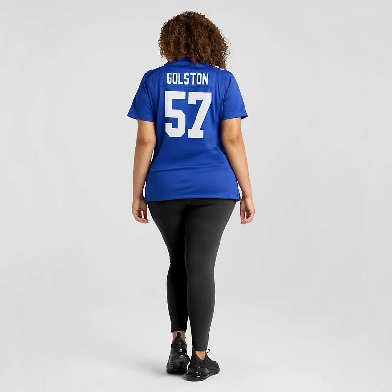 Maillot Nike Chauncey Golston Royal pour femme des New York Giants
