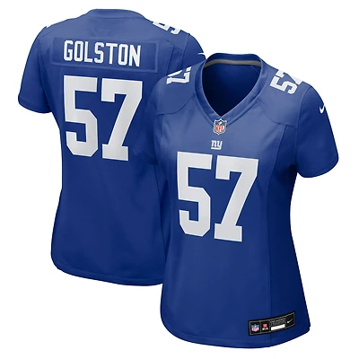 Maillot Nike Chauncey Golston Royal pour femme des New York Giants