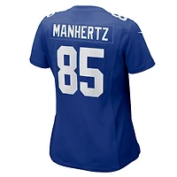 Maillot de match Nike Chris Manhertz Royal New York Giants pour femme