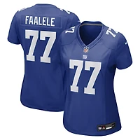 Women's Nike Daniel Faalele Royal New York Giants Team Game Jersey