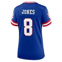 Maillot de joueur Nike Daniel Jones Royal New York Giants pour femme