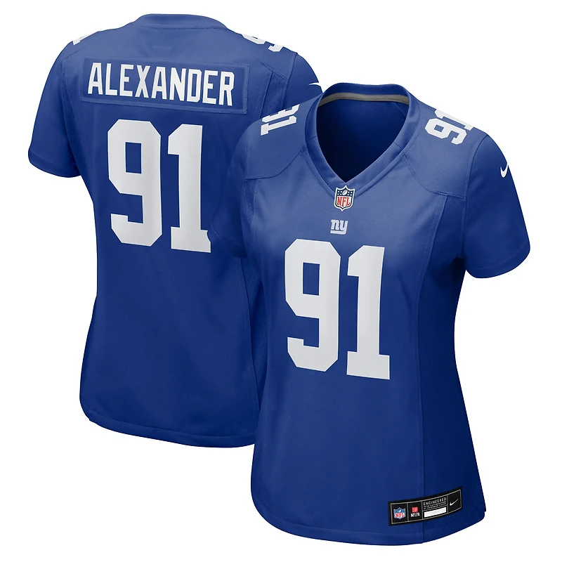 Maillot Nike Darius Alexander Royal pour femme des New York Giants