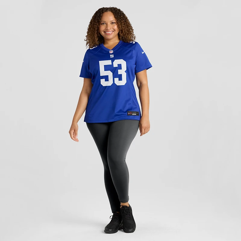 Women's Nike Darius Muasau  Royal New York Giants Game Jersey