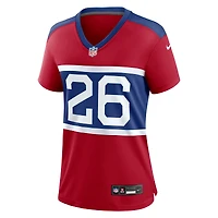 Maillot Nike Devin Singletary Century pour femme, rouge, des New York Giants, match alternatif