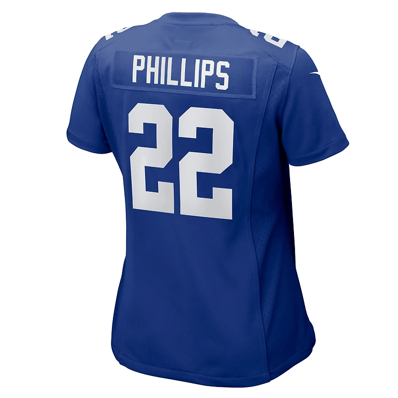 Maillot de match Nike Royal New York Giants pour femme