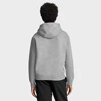 Women's Nike Heather Gray New York Giants Club Fleece Hoodie