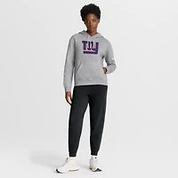 Women's Nike Heather Gray New York Giants Club Fleece Pullover Hoodie