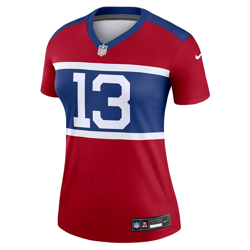 Women's Nike Jalin Hyatt Red New York Giants Alternate Legend Player Performance Top