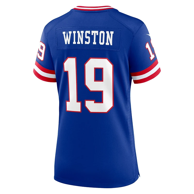 Maillot de match Nike Jameis Winston Royal des New York Giants pour femme