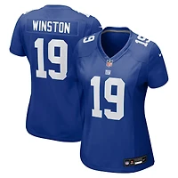 Maillot de match Nike Jameis Winston Royal pour femme des New York Giants
