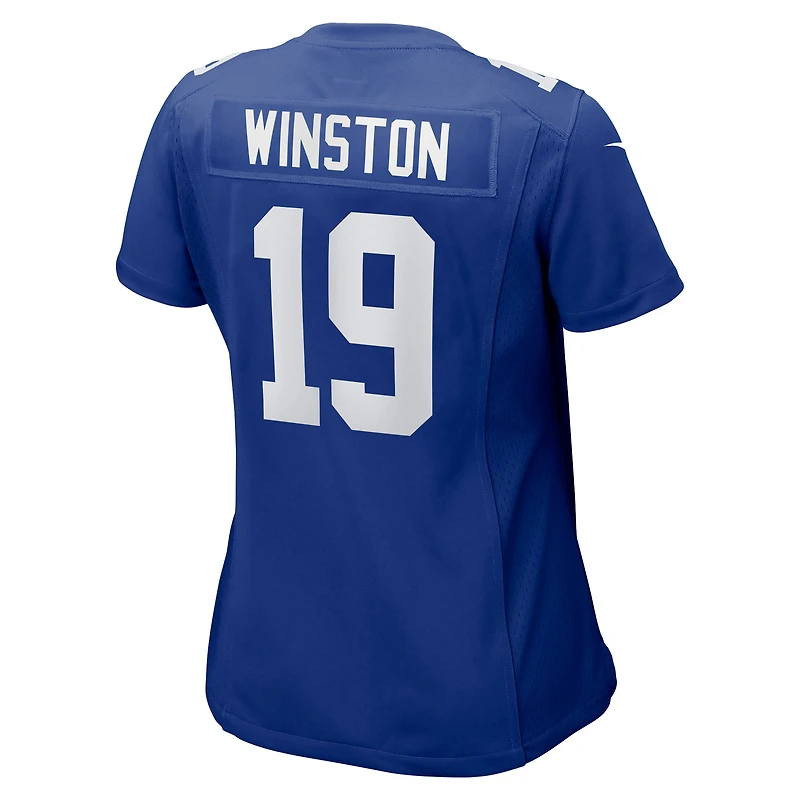 Maillot de match Nike Jameis Winston Royal pour femme des New York Giants