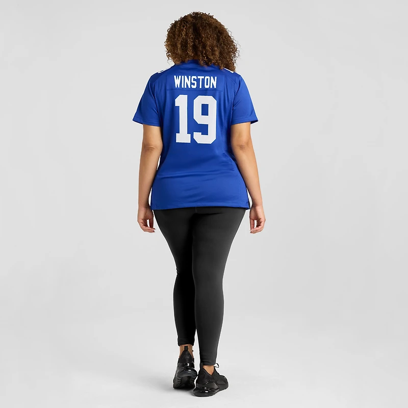 Maillot de match Nike Jameis Winston Royal pour femme des New York Giants